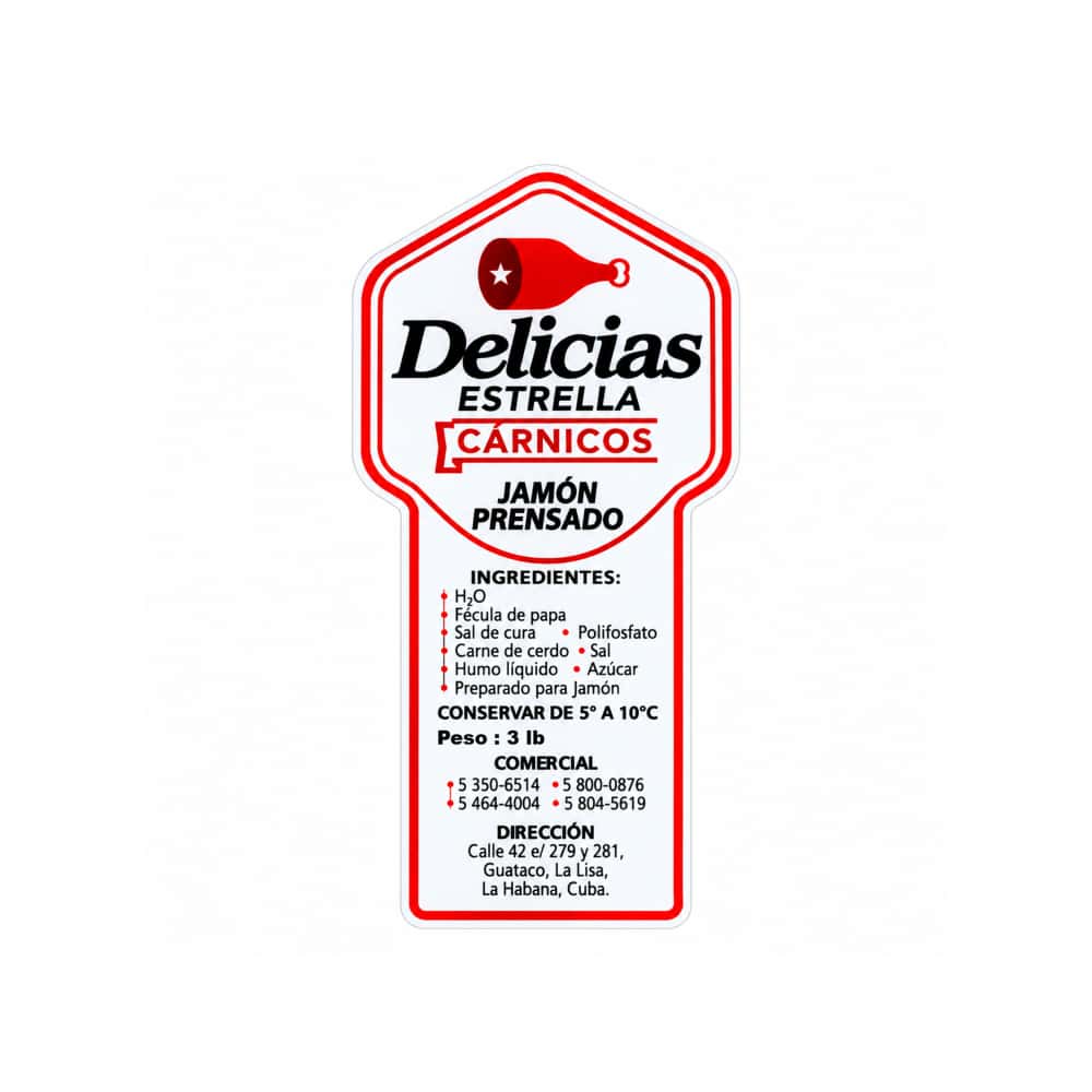 Jamón prensado malla roja Delicias Estrella (1.36 kg / 3 lb) - Miniatura 2