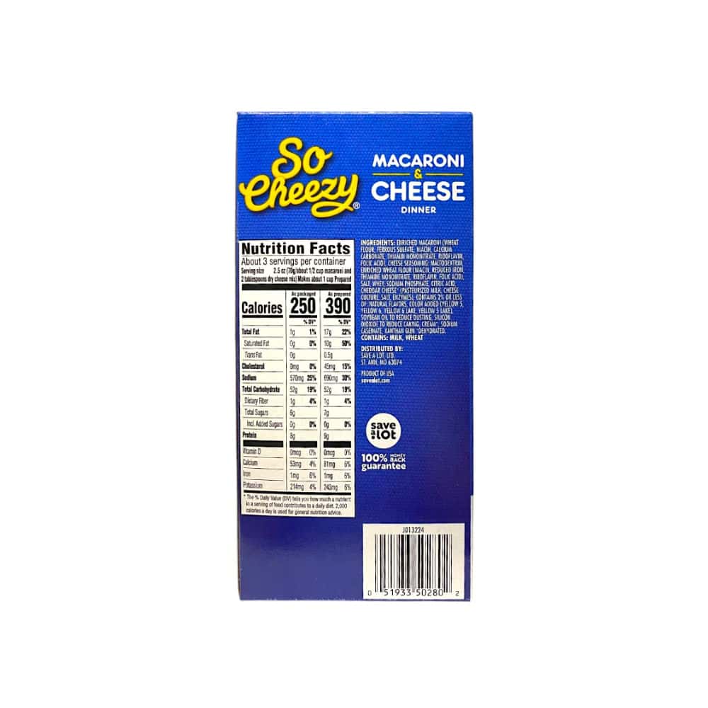 Macarrones con queso So Cheezy (3 x 206 g / 7.25 oz) - Miniatura 2