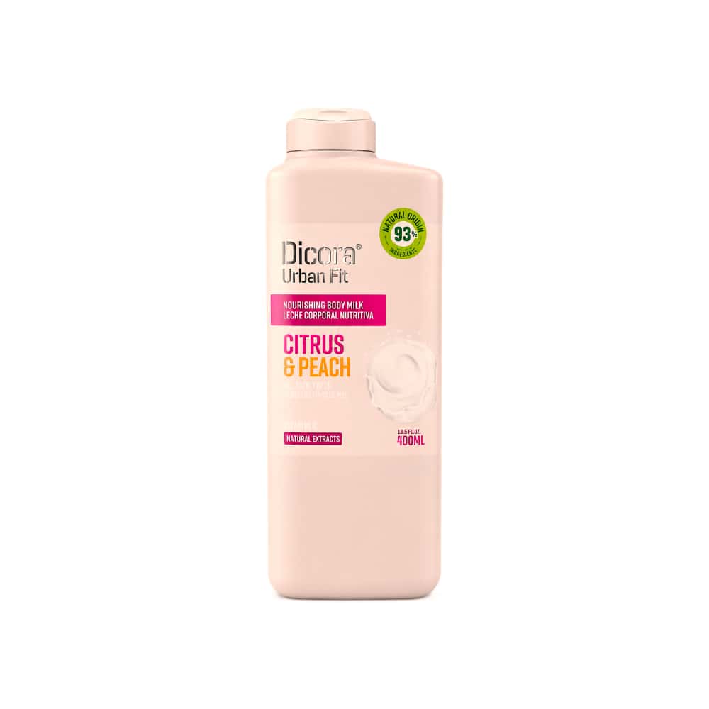 Crema corporal nutritiva de cítricos y melocotón Dicora Urban Fit (400 ml / 15,53 fl oz) - Miniatura 2