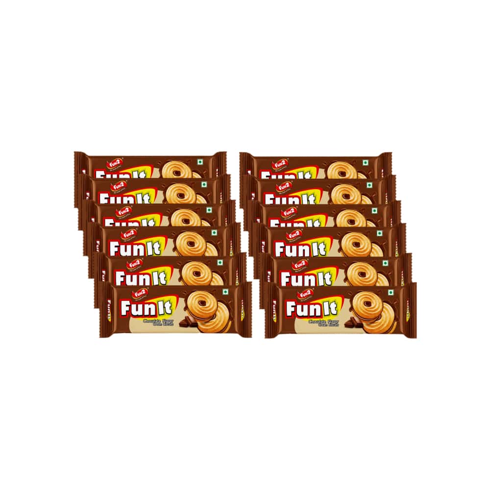 Galleta de crema con sabor a chocolate Fun2 (12 x 36 g / 1.27 oz) - Miniatura 1
