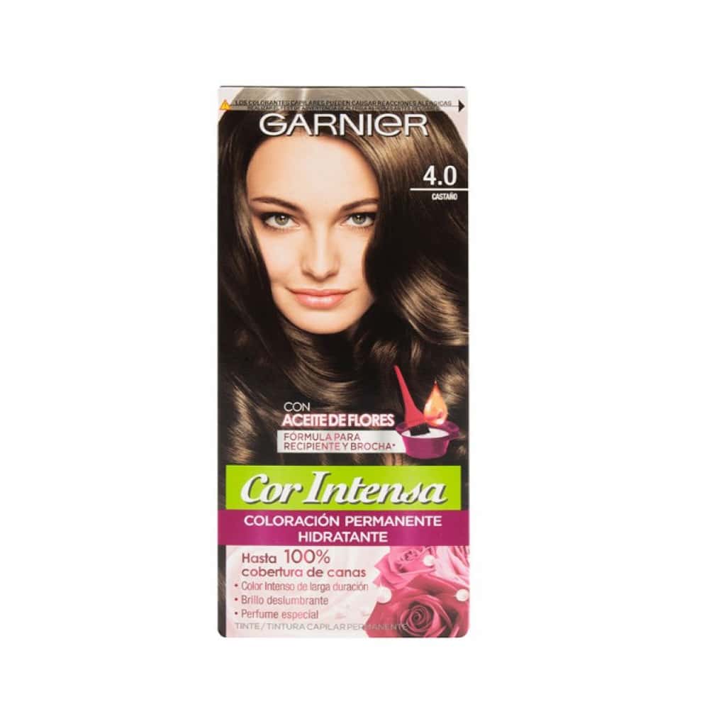 Tinte No.4.0 castaño Cor Intensa Garnier (45 g / 1.59 oz) - Miniatura 2