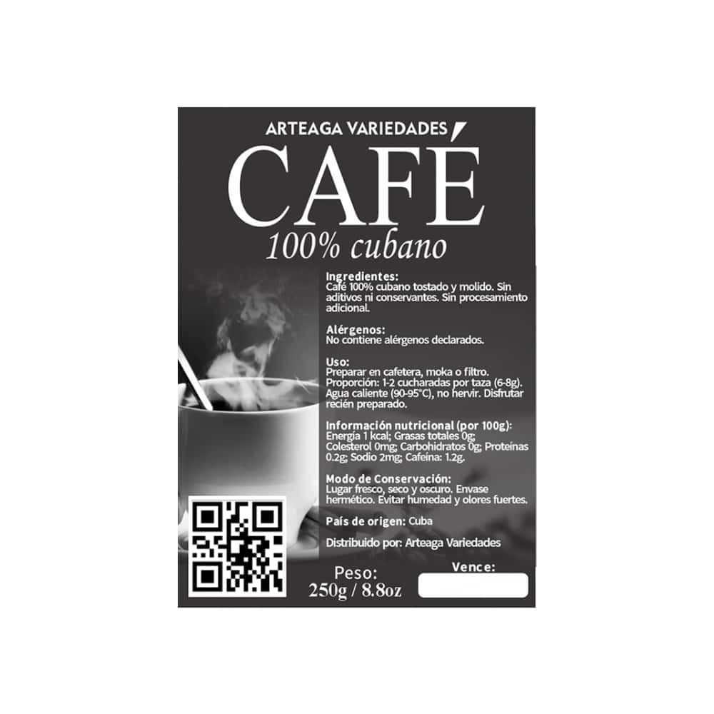 Café 100% cubano Arteaga Variedades (250 g / 8.8 oz) - Miniatura 2