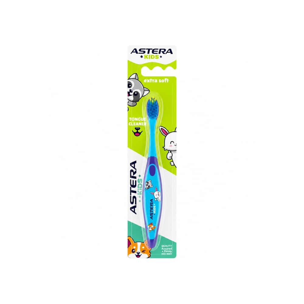 Cepillo dental infantil azul Astera Kids (1 U) - Miniatura 1