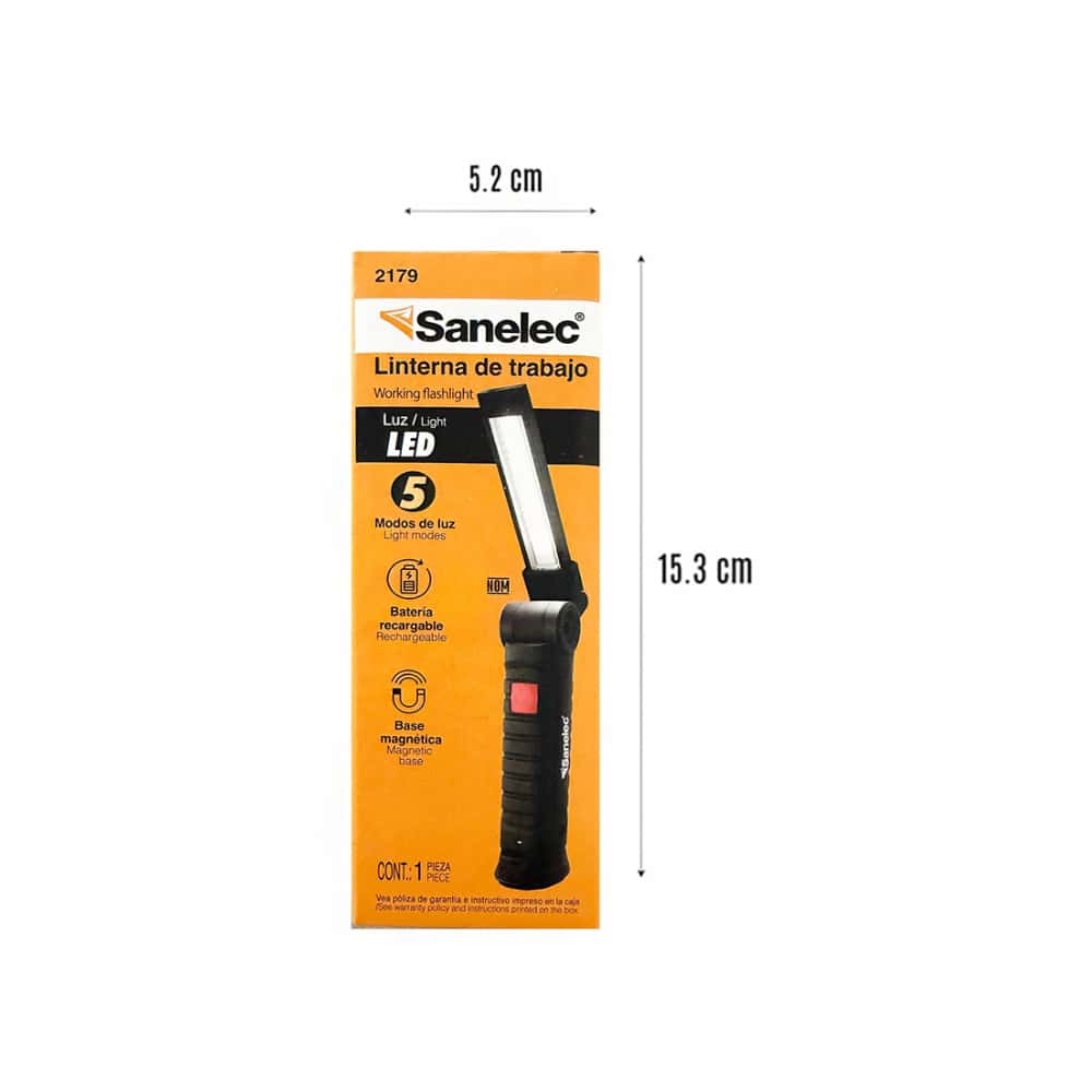Linterna de trabajo LED recargable Sanelec 2179 - Miniatura 2