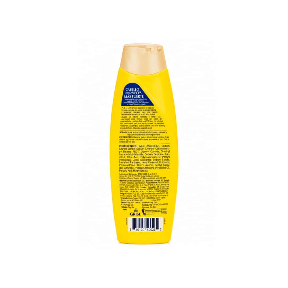 Champú hidratación profunda con miel y aceite de aguacate Pert (180 ml) - Miniatura 2