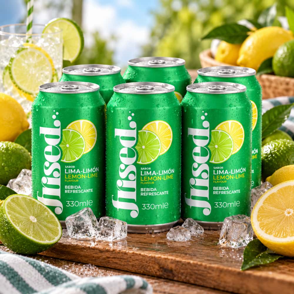 Refresco de lima-limón Frised (24 x 330 ml) - Miniatura 4