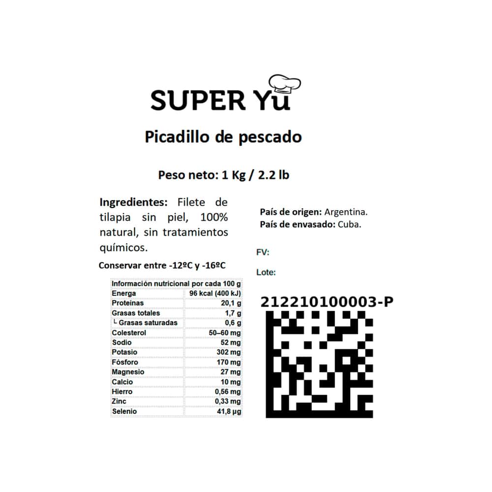 Picadillo de pescado Super Yu (1 kg / 2.2 lb) - Miniatura 3