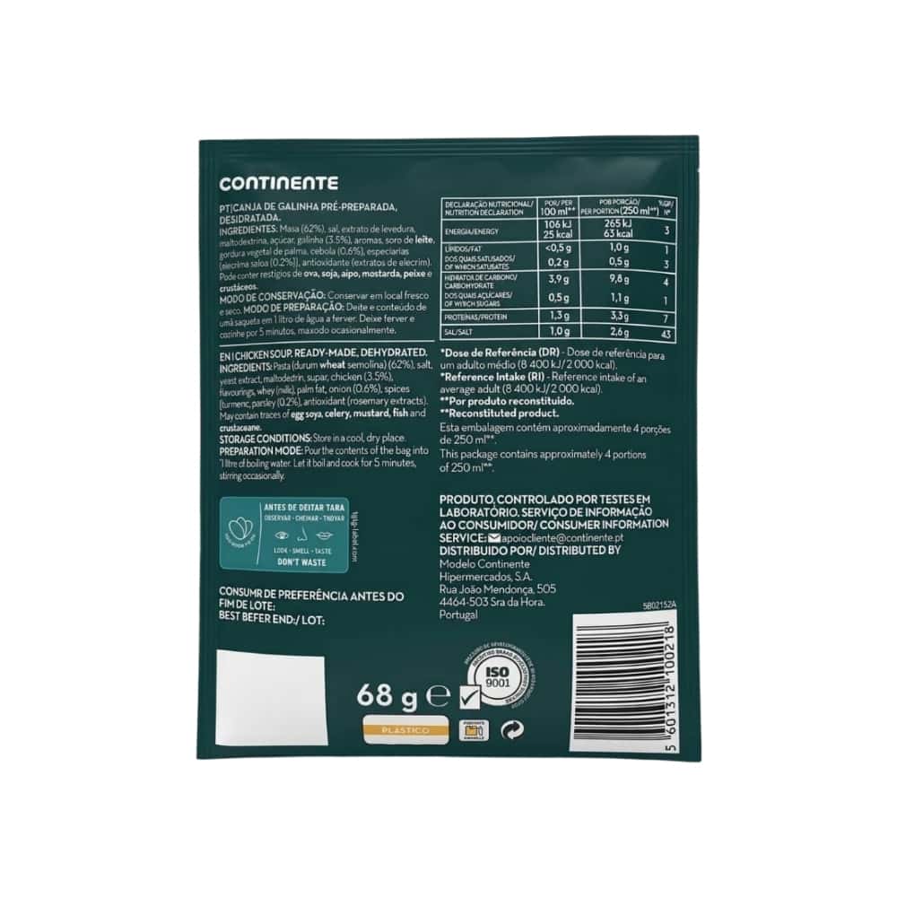 Sopa de pollo Continente (68 g / 2.4 oz) - Miniatura 2