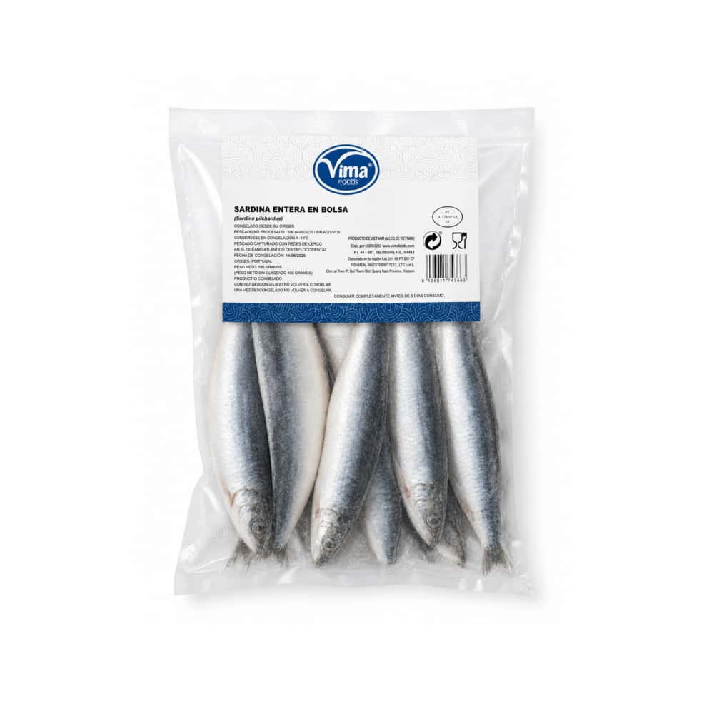 Sardina entera en bolsa Vima Foods (500 g / 1.1 lb) - Miniatura 1