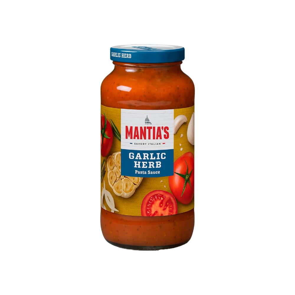 Salsa para pasta con ajo y hierbas Mantia's (680 g / 1.49 lb) - Miniatura 1