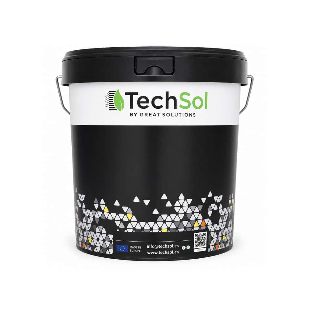 Pintura plástica al agua con acabado super mate blanca TechSol (4 kg / 8.8 lb) - Miniatura 2