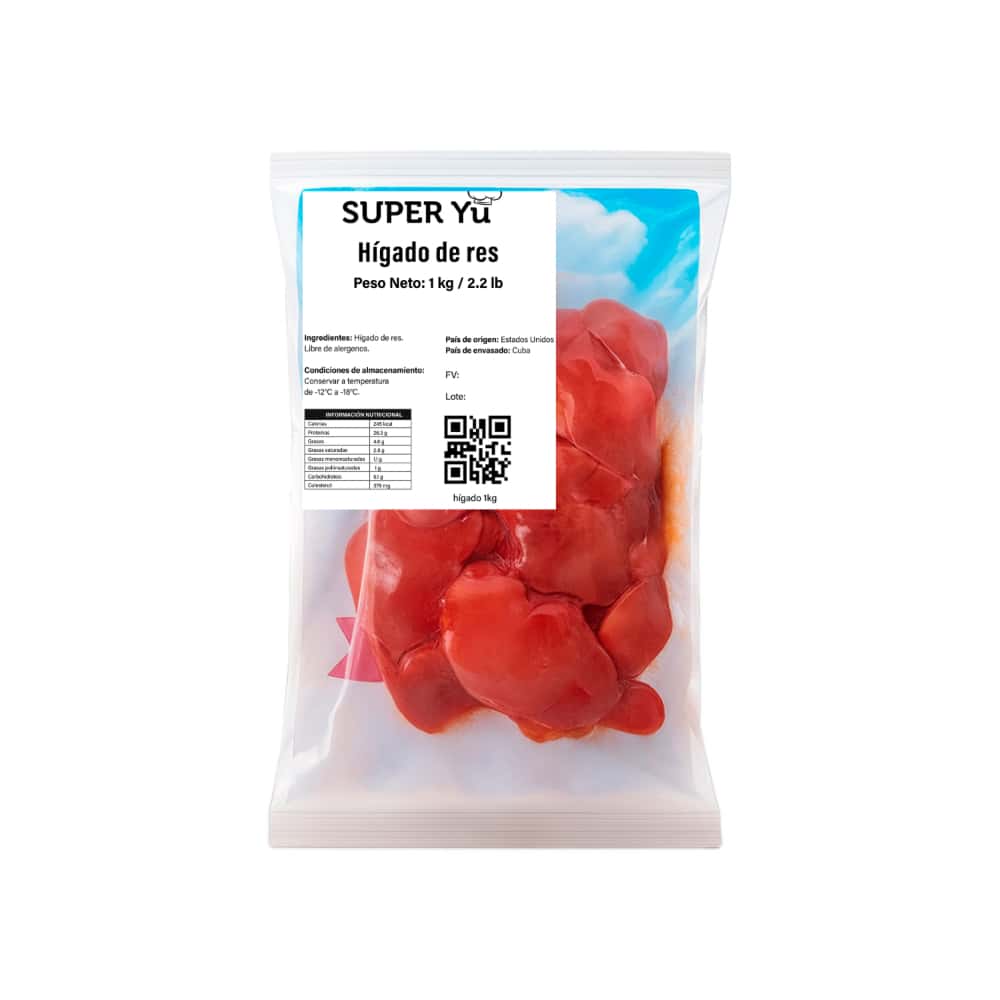 Higado de res Super Yu (1 kg / 2.2 lb) - Miniatura 4