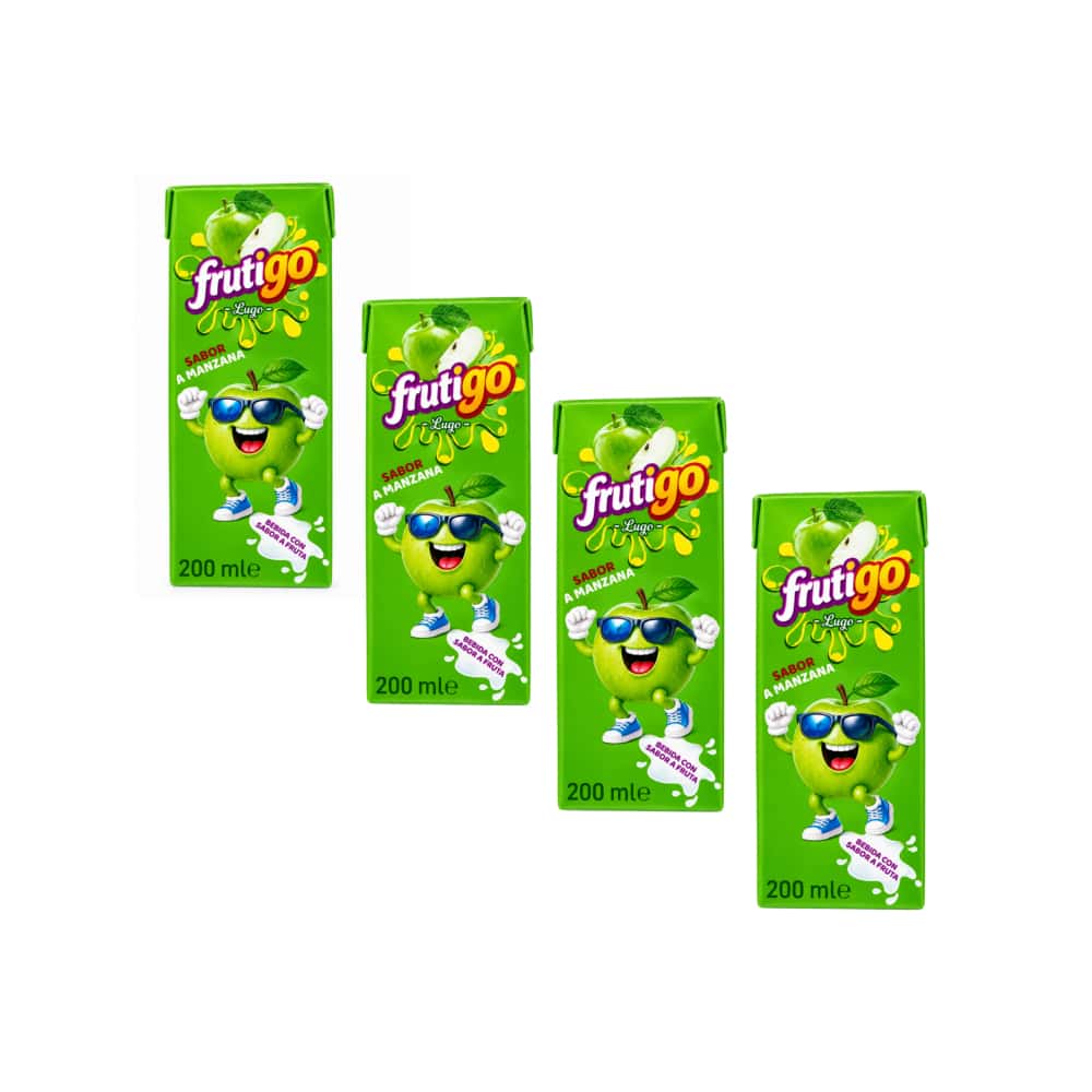Jugo sabor a manzana Frutigo (4 x 200 ml / 6.76 fl oz) - Miniatura 1