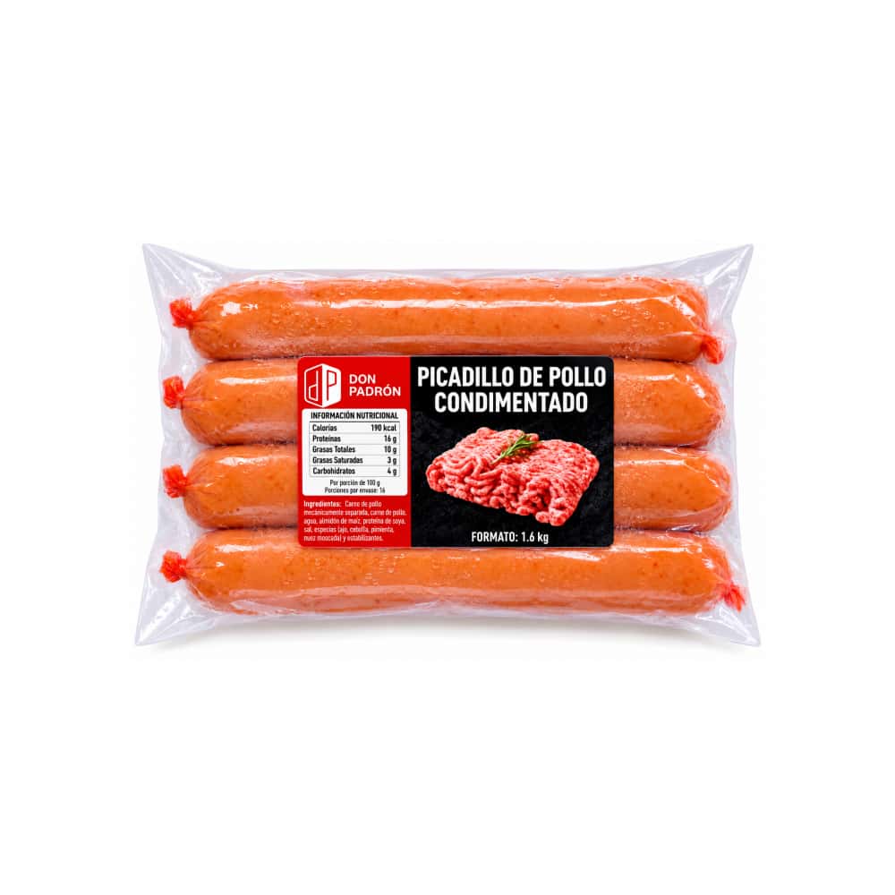 Picadillo de pollo condimentado Don Padrón (4 x 400 g / 14.11 oz) - Miniatura 1