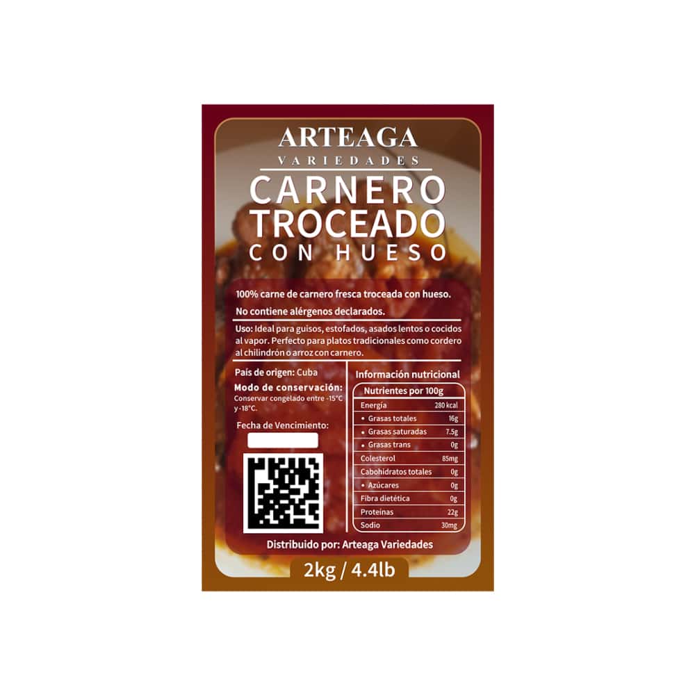 Carne de carnero troceada con hueso Arteaga Variedades (2 kg / 4.4 lb) - Miniatura 2