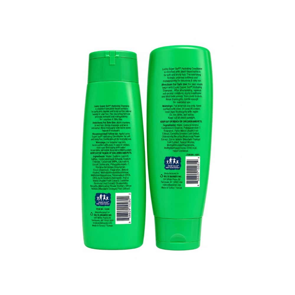 Juego de champú y acondicionador hidratante con extractos de frutas Lucky Super Soft 355 ml/12 oz - Miniatura 2