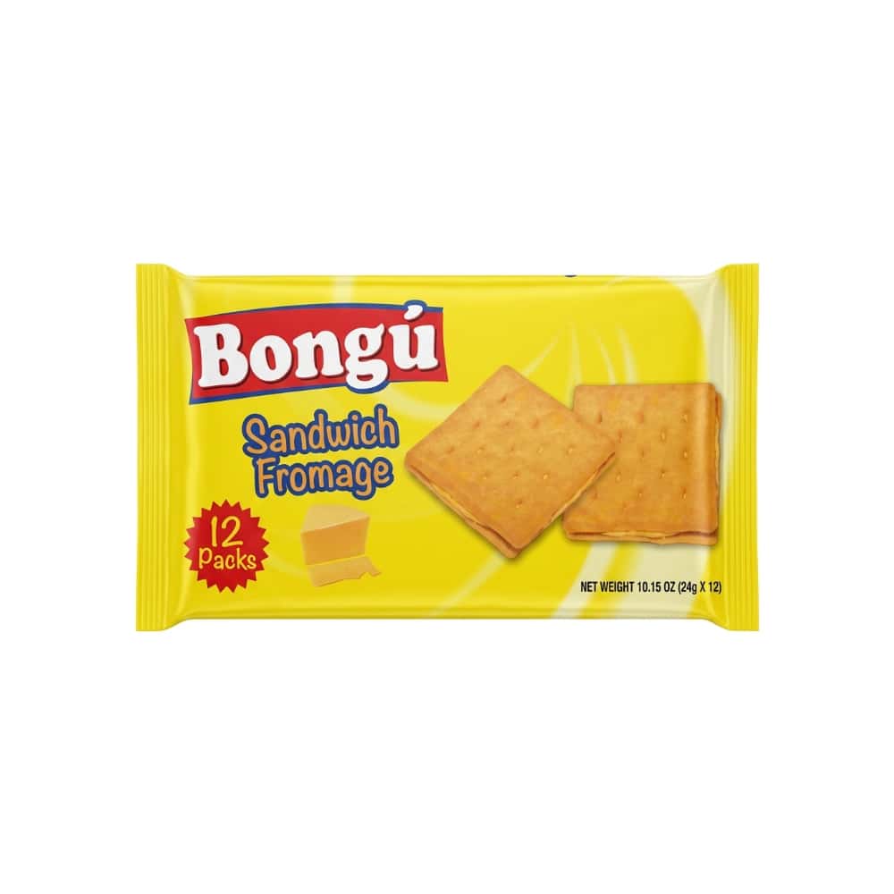 Galletas tipo sándwich de queso Bongú (12 x 24 g / 0.85 oz) - Miniatura 1