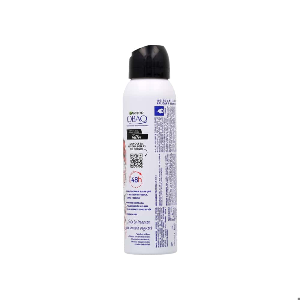Desodorante spray frescura profunda Tattoo Obao (89 g / 150 ml) - Miniatura 4
