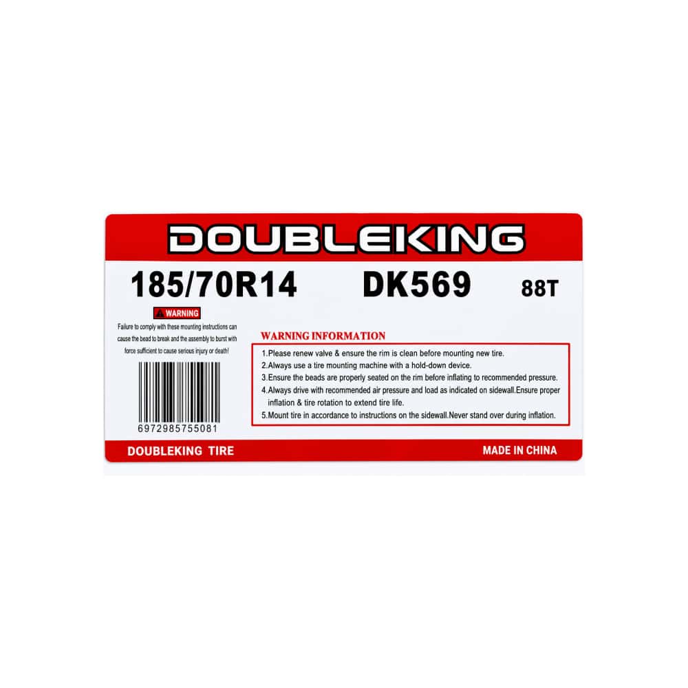 Neumático -goma- para carro 185 / 70 R14 Double King DK569 - Miniatura 3