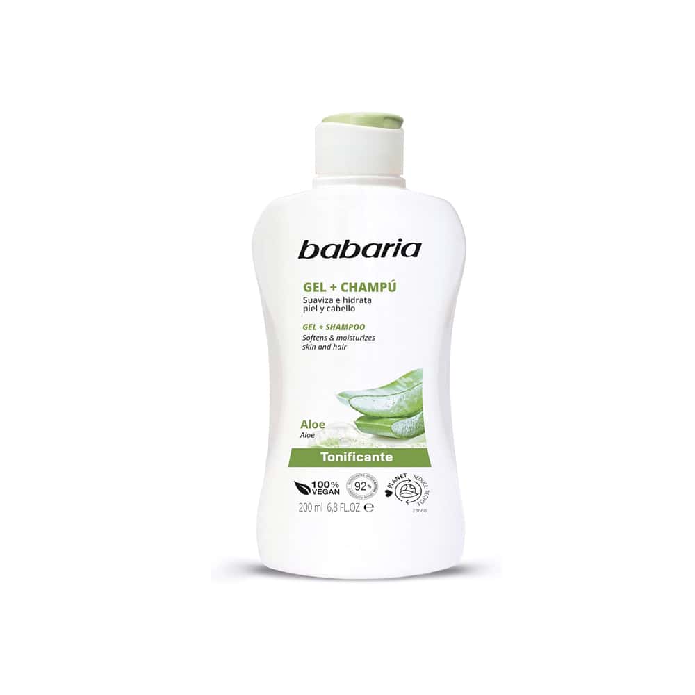 Gel & champú tonificante con Aloe Vera Babaria (200 ml) - Miniatura 1