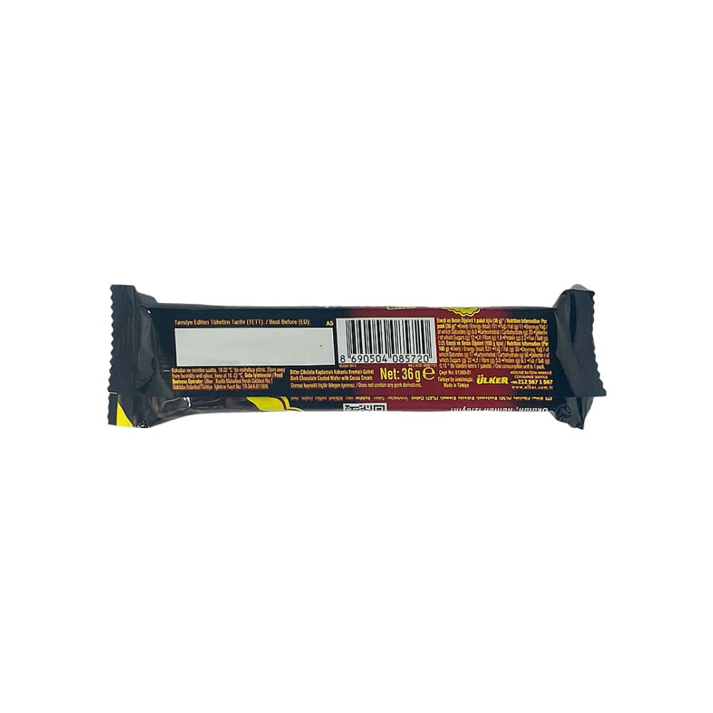 Sorbetos recubiertos con chocolate Ülker Bitter (36 g / 1.26 oz) - Miniatura 4