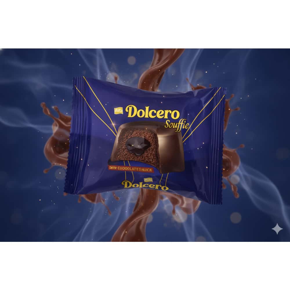 Pastel souffle de cacao con salsa de chocolate con leche Bifa Dolcero (24 x 40 g / 1.41 oz) - Miniatura 4