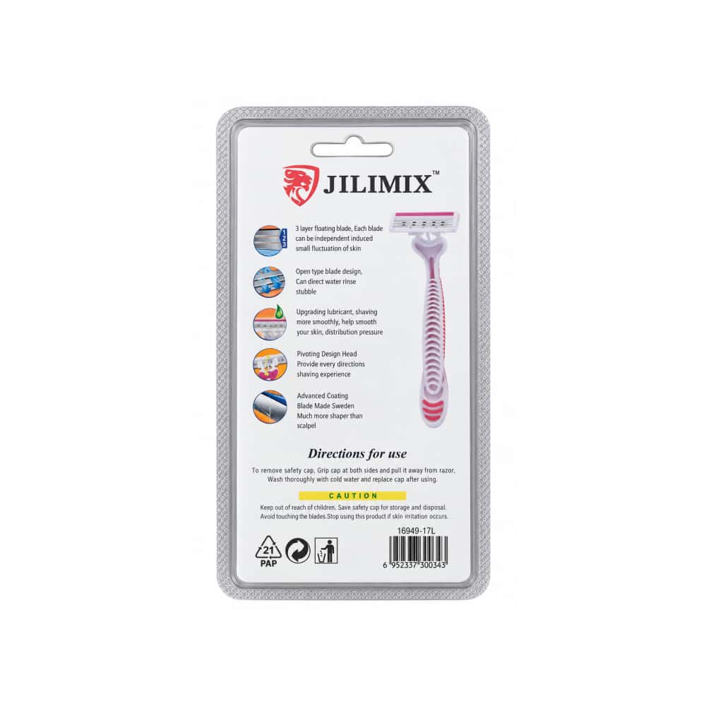 Máquinas de afeitar desechables para mujer de 3 hojas Jilimix (2 U) - Miniatura 2