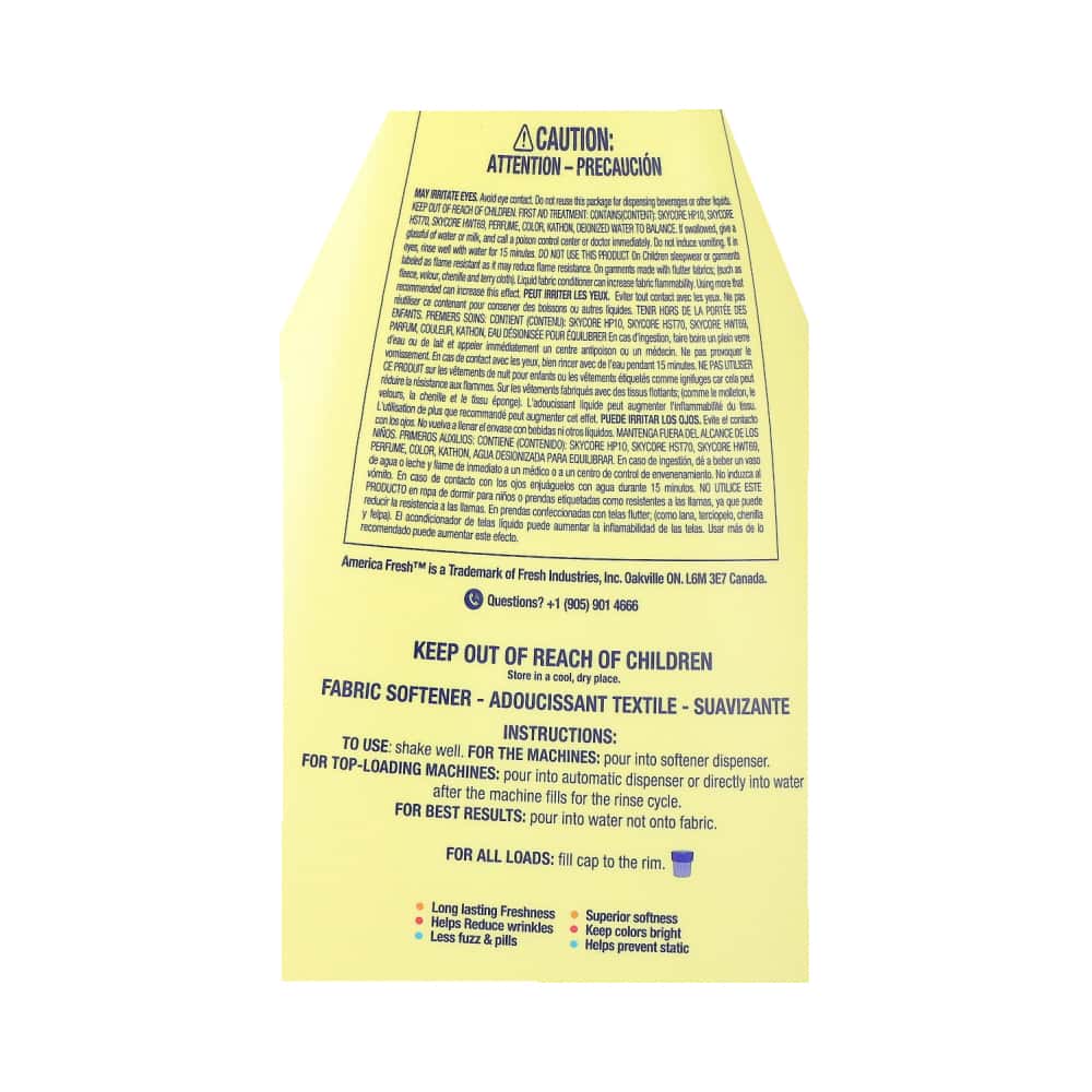 Suavizante verano para ropa America Fresh (800 ml) - Miniatura 5