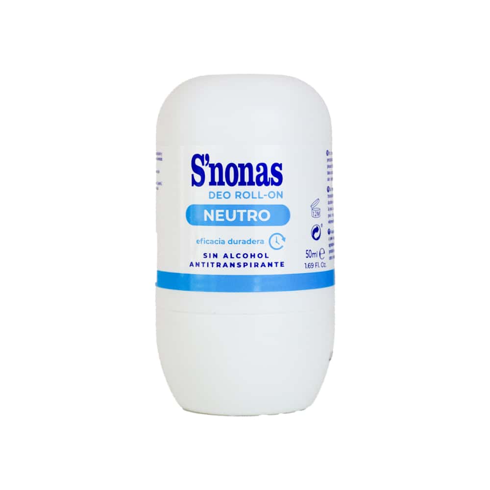 Desodorante roll-on antitranspirante Neutro S'nonas (50 ml) - Miniatura 1
