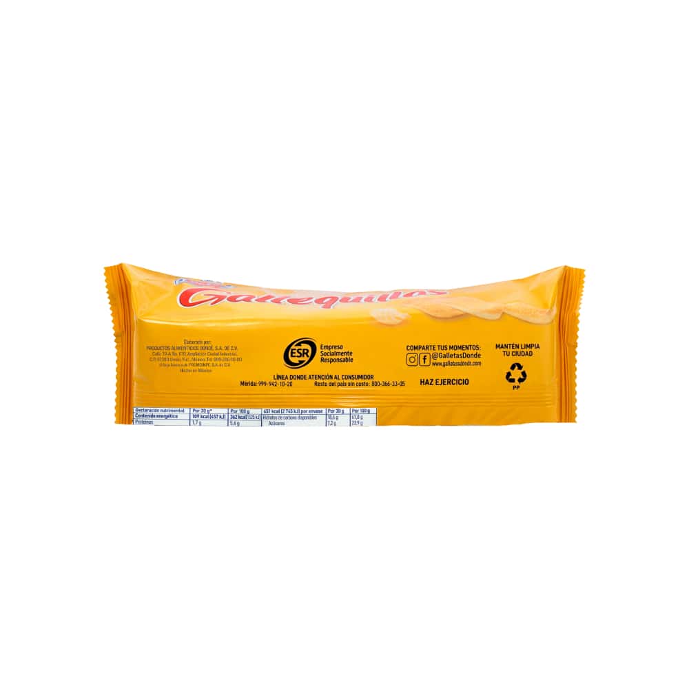 Galletas Gallequillas sabor a mantequilla Donde (180 g / 6.35 oz) - Miniatura 3
