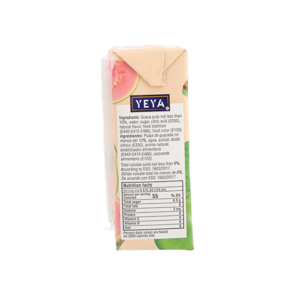 Jugo de frutas sabor guayaba YEYA (44 x 125 ml / 4.2 oz) - Miniatura 3