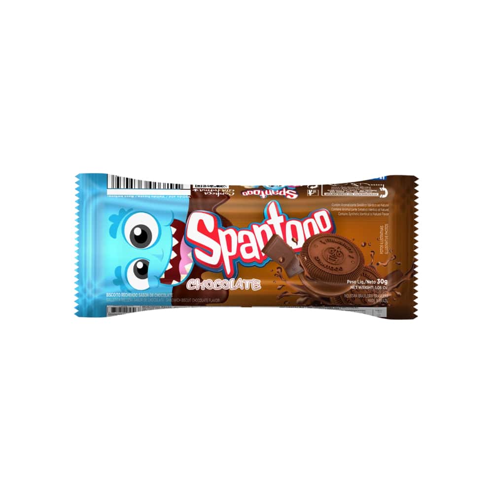 Galletas dulces con crema sabor chocolate Spantooo (30 g / 1.06 oz) - Miniatura 1
