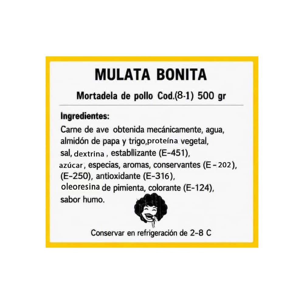 Mortadella de pollo Mulata Bonita (500 g / 1.10 lb) - Miniatura 3