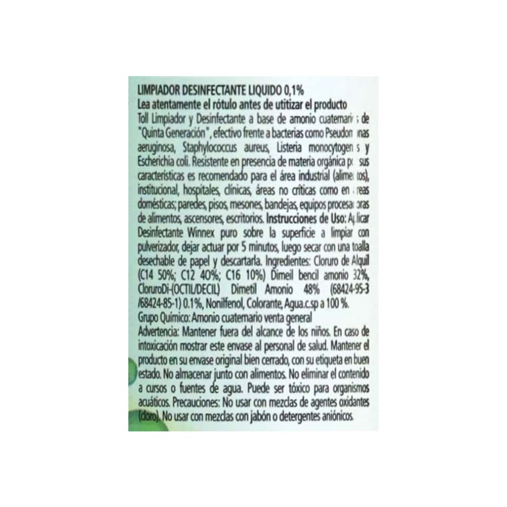 Limpiador multiusos desinfectante Bambú Be Winnex World (900 ml) - Miniatura 3