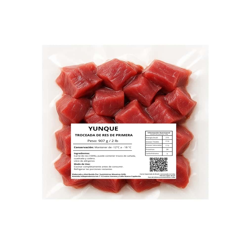 Carne troceada de res de primera Yunque (907 g / 2 lb) - Miniatura 8