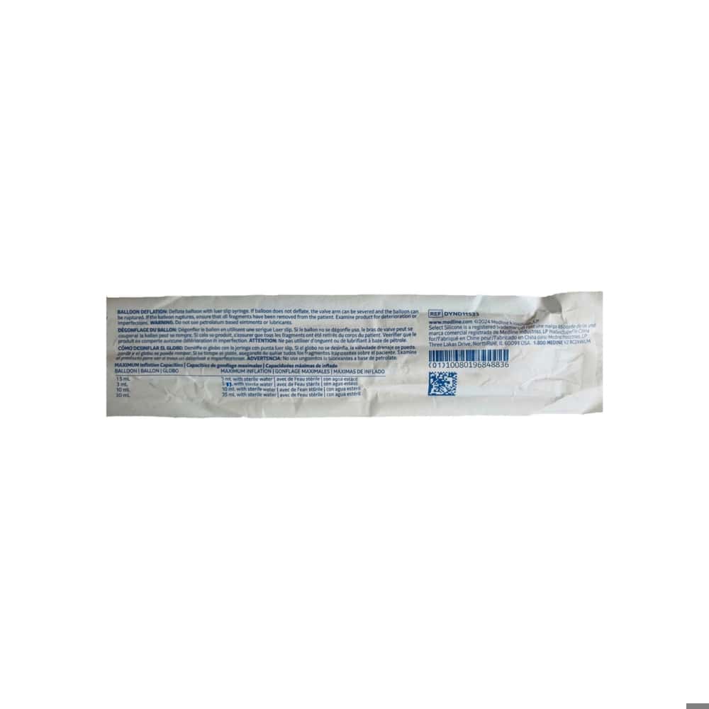 Catéter foley 2 vías de silicona 8 Fr / 3mL Medline - Miniatura 3