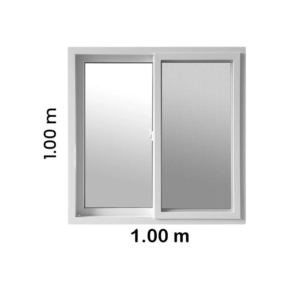 Ventana corrediza de U-PVC 1.00 m x 1.00 m XL Soluciones - Miniatura 2