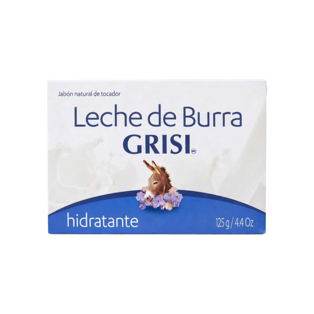 Jabón natural de tocador hidratante leche de burra Grisi (125 g / 4.41 oz) - Miniatura 1