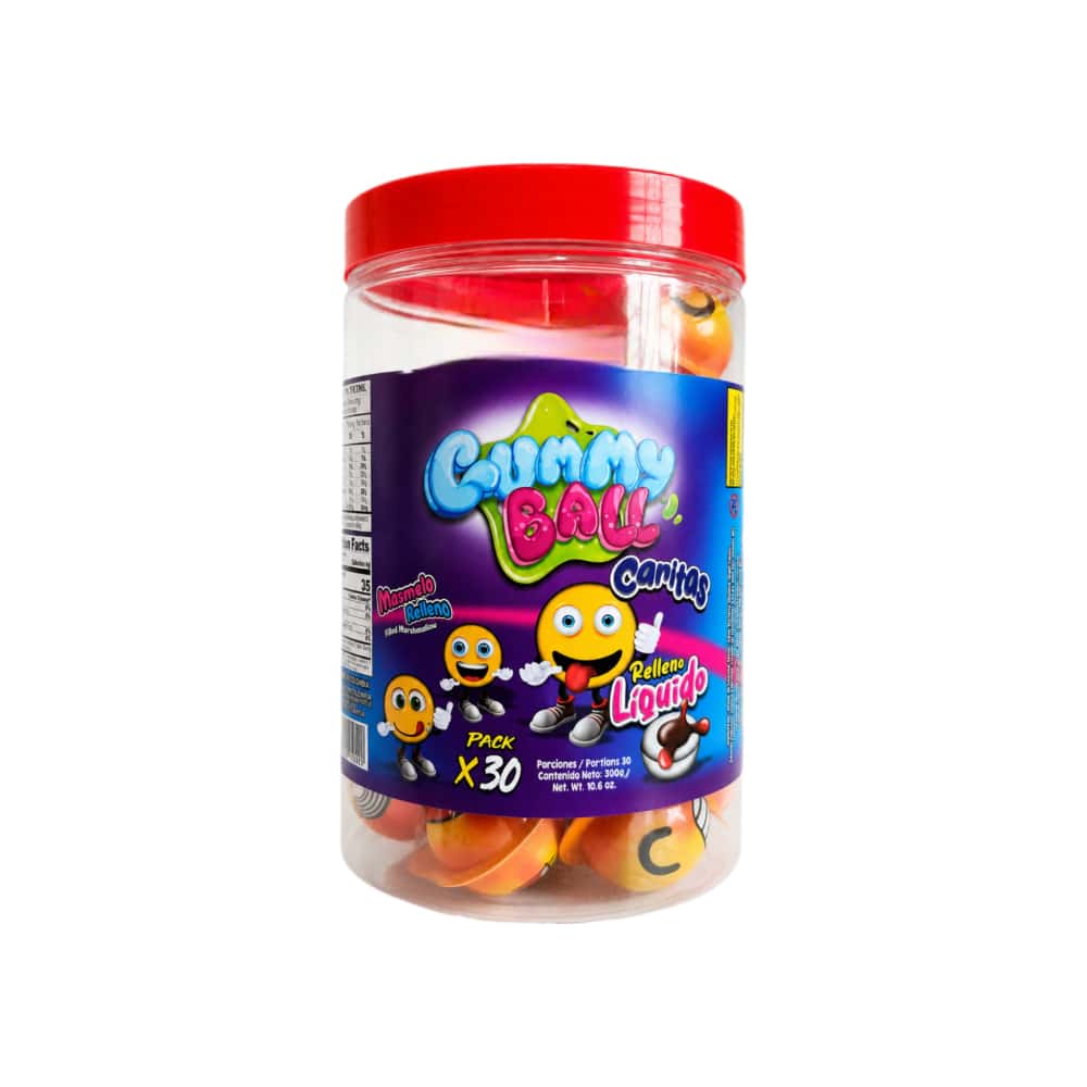 Gomitas en formas de emojis con relleno líquido Gummy Ball (300 g / 10.58 oz) - Miniatura 2