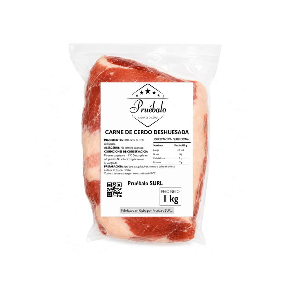 Carne de cerdo deshuesada Pruébalo (1 kg / 2.2 lb) - Miniatura 2