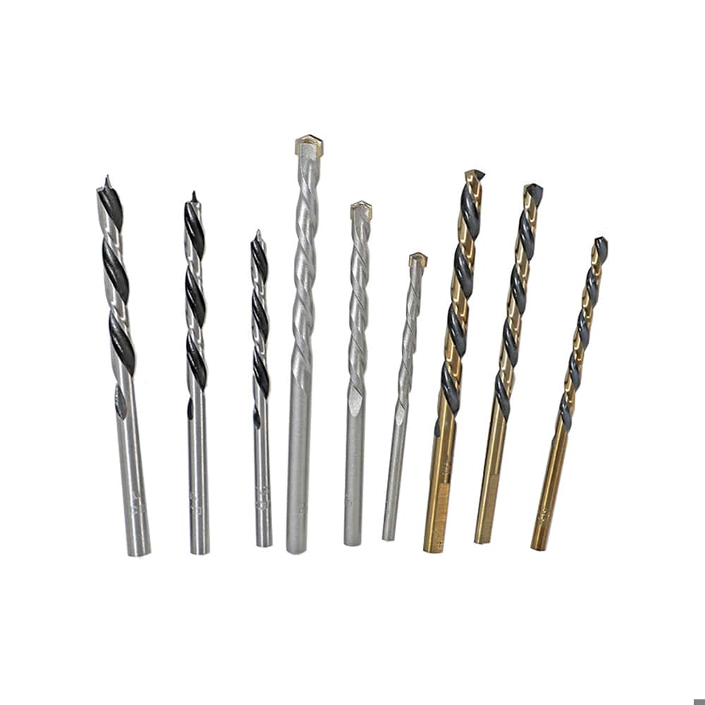 Set mixto de 9 de brocas - 3 barrenas por tipo - de para madera concreto metal Covo - Miniatura 9