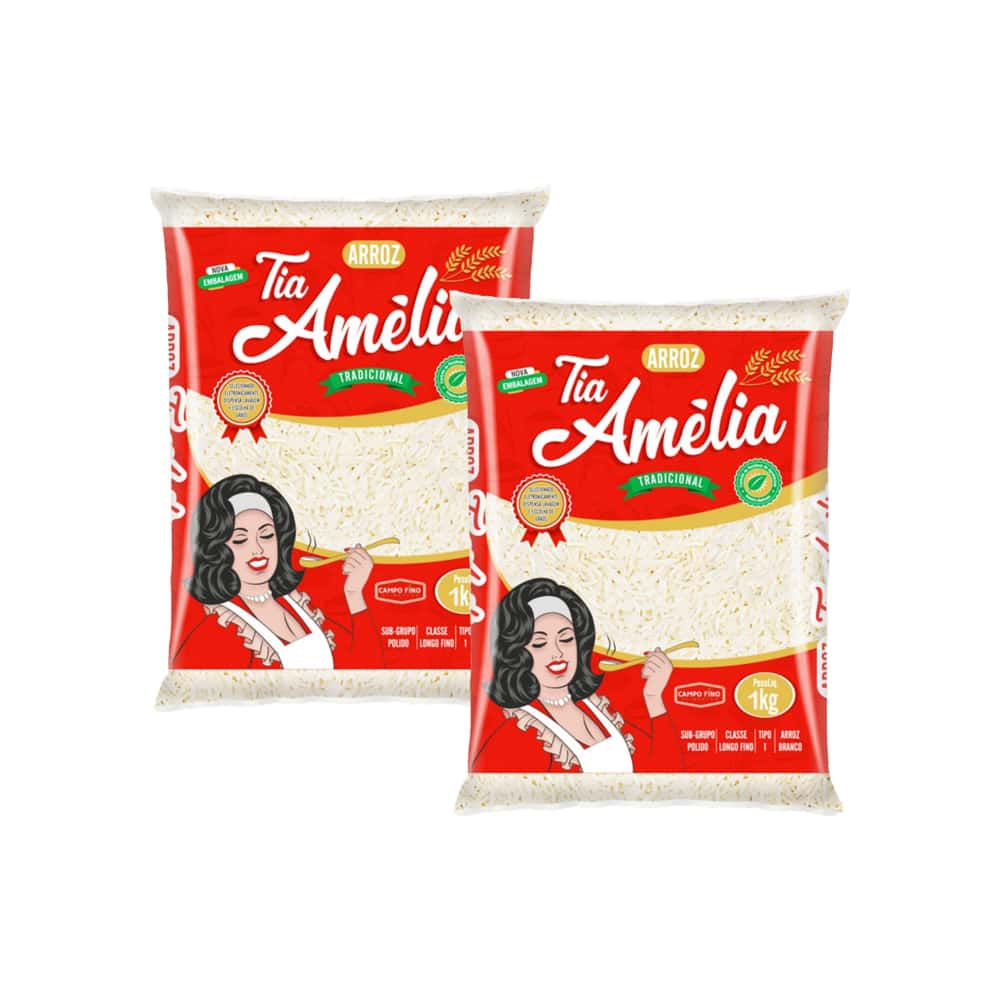 Combo de arroz blanco Tia Amélia (2 x 1 kg) - Miniatura 1