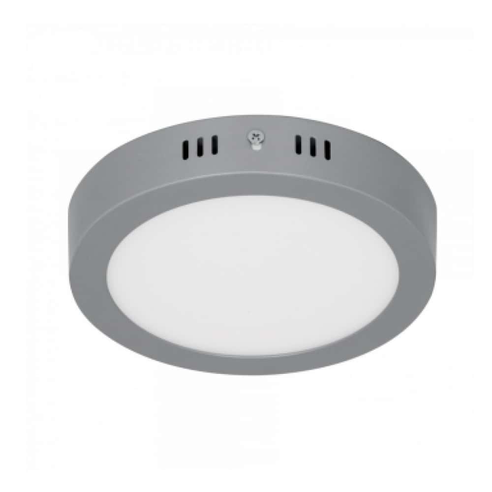 Luminario redondo gris LED 12 W Volteck PLA-215L - Miniatura 4