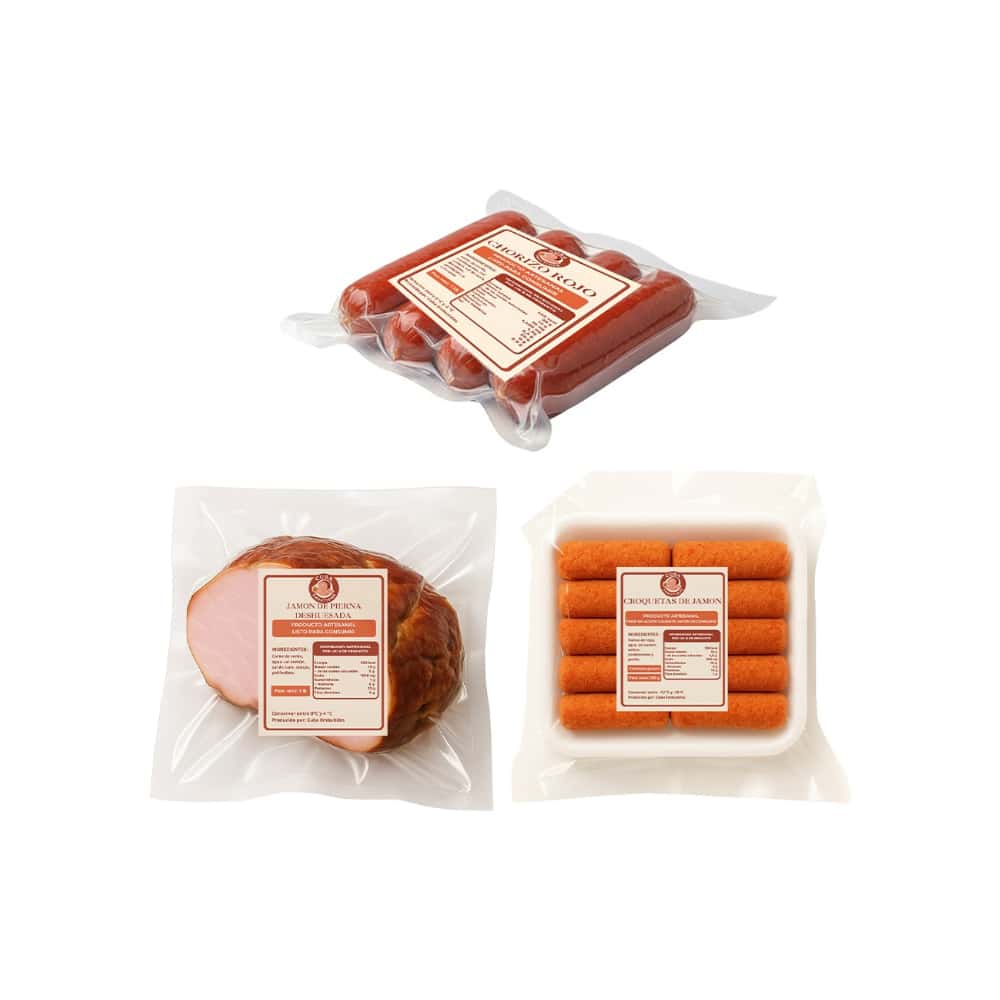 Chorizo rojo + Jamon de  pierna deshuesada + Croquetas de jamon - Miniatura 1