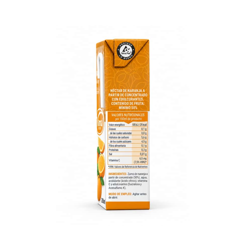 Néctar de naranja Vima Foods (6 x 200 ml) - Miniatura 3