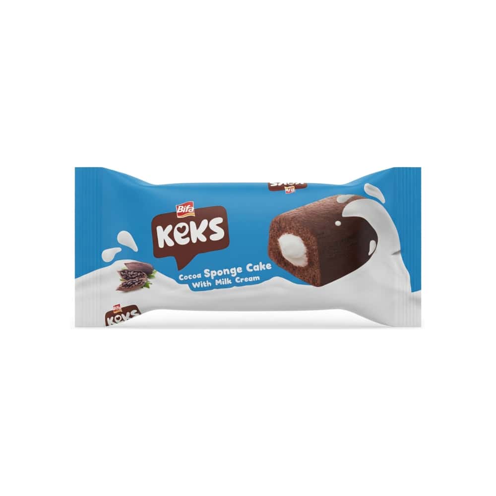 Pastel de chocolate relleno de crema de leche Bifa Keks (45 g / 1.58 oz) - Miniatura 1