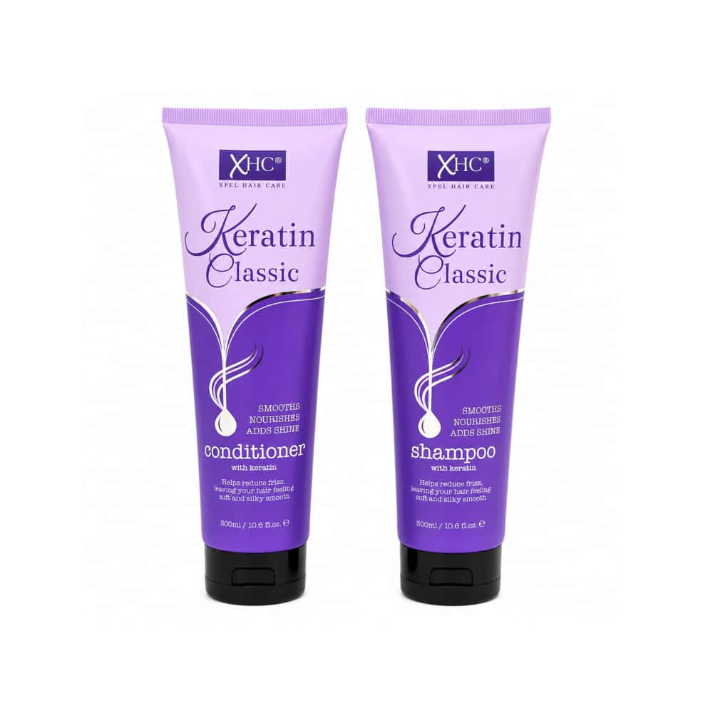 Juego de champú y acondicionador Keratin Classic XHC (2 × 300 ml) - Miniatura 1