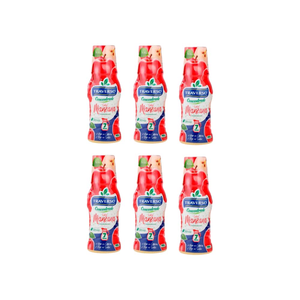 Jugo concentrado sabor manzana Traverso (6 x 900 ml) - Miniatura 1