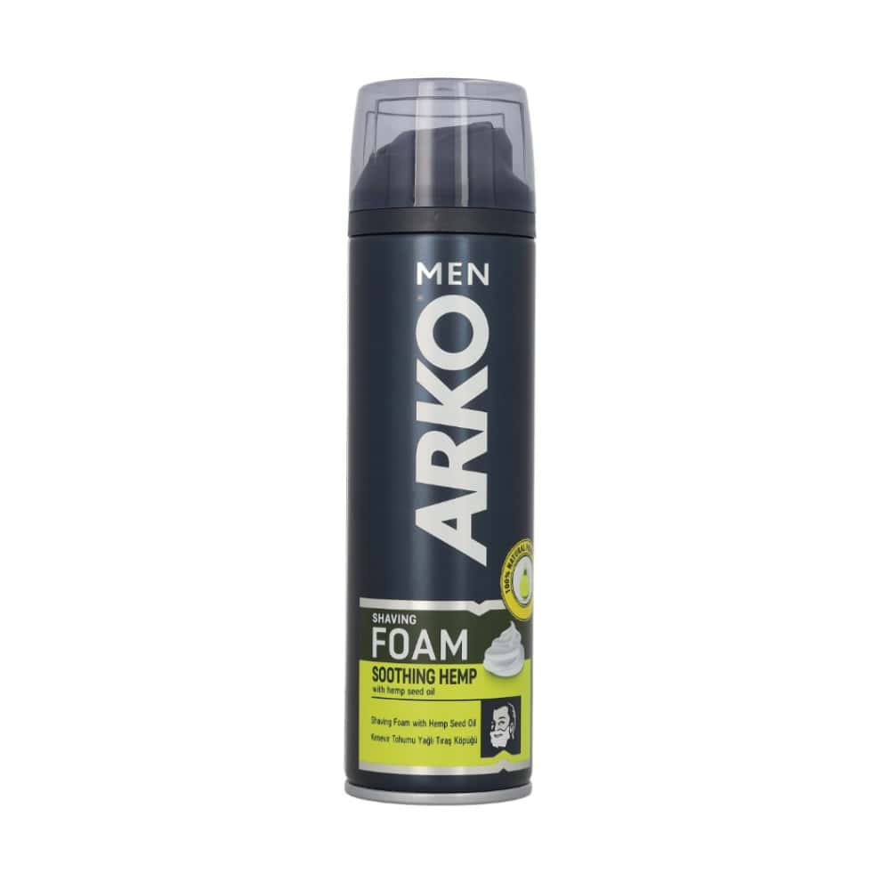 Espuma de afeitar calmante con aceite de cáñamo Arko (200 ml) - Miniatura 1