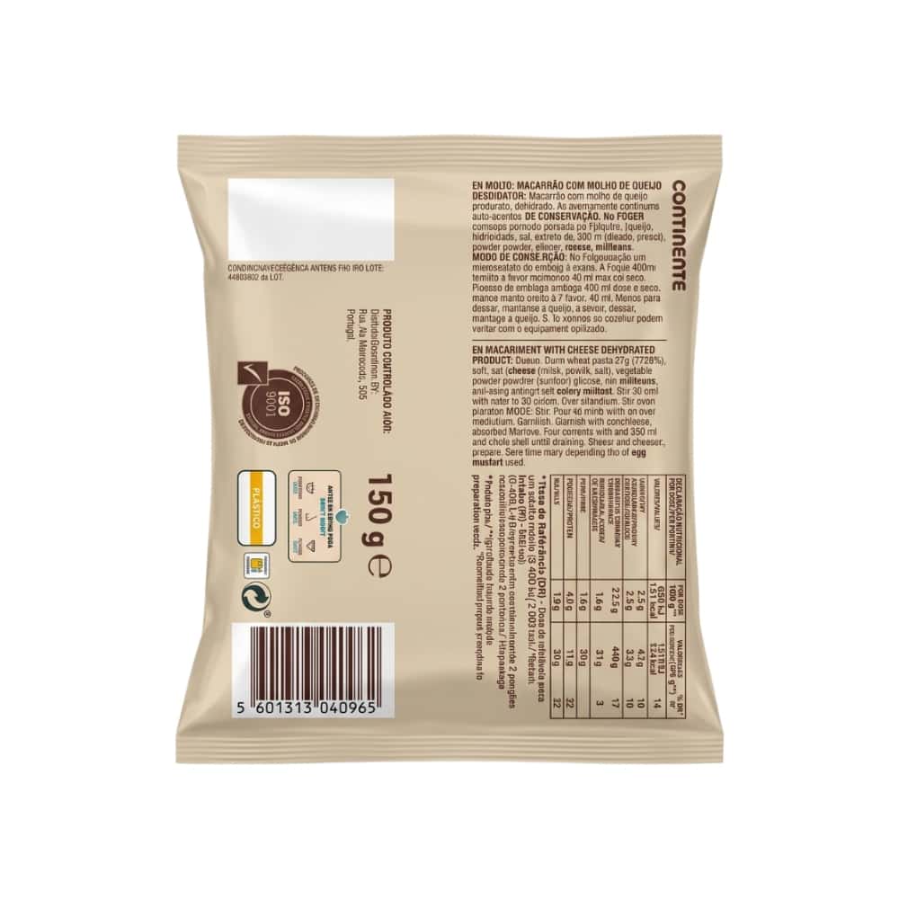 Pasta tallarina carbonara Continente (150 g / 5.29 oz) - Miniatura 2